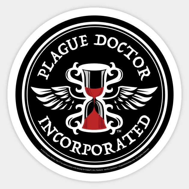 Plague Doctor, Inc.™ Dark Logo Sticker by PlagueDoctorInc